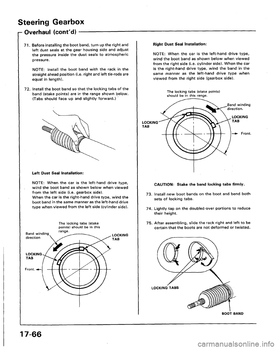 HONDA LEGEND 1991 2.G Workshop Manual 