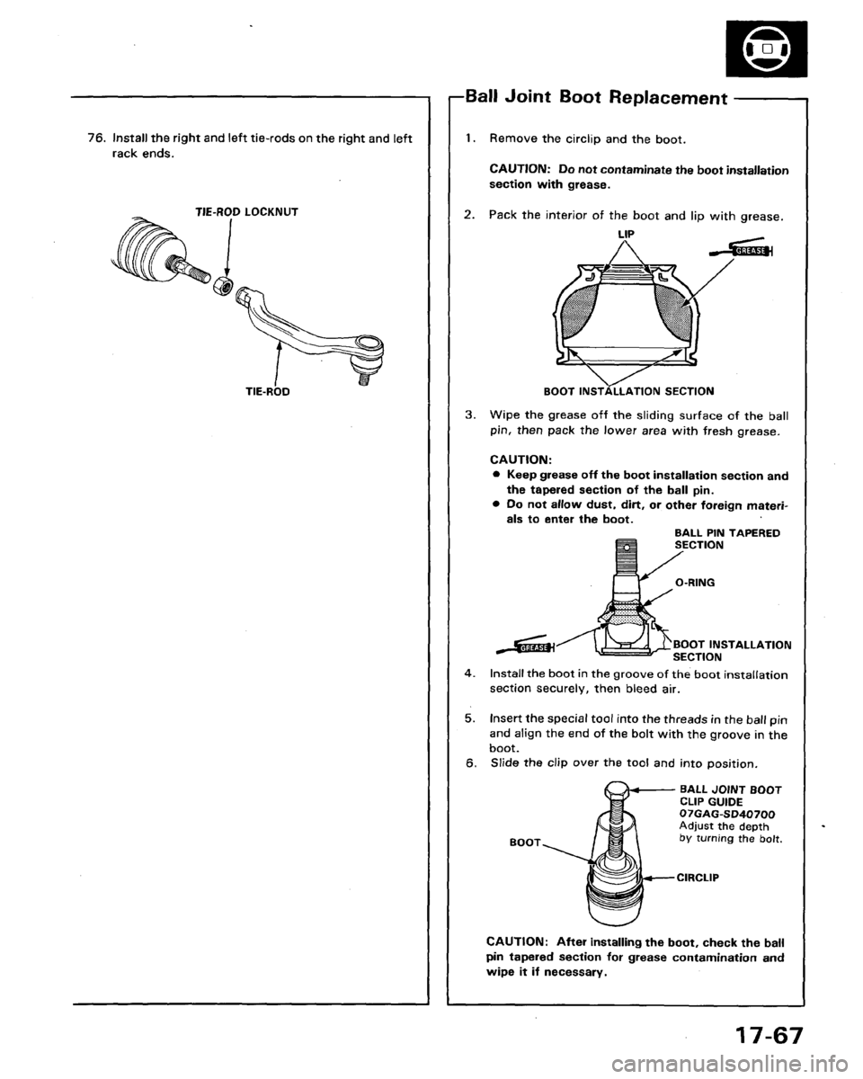 HONDA LEGEND 1991 2.G Workshop Manual 