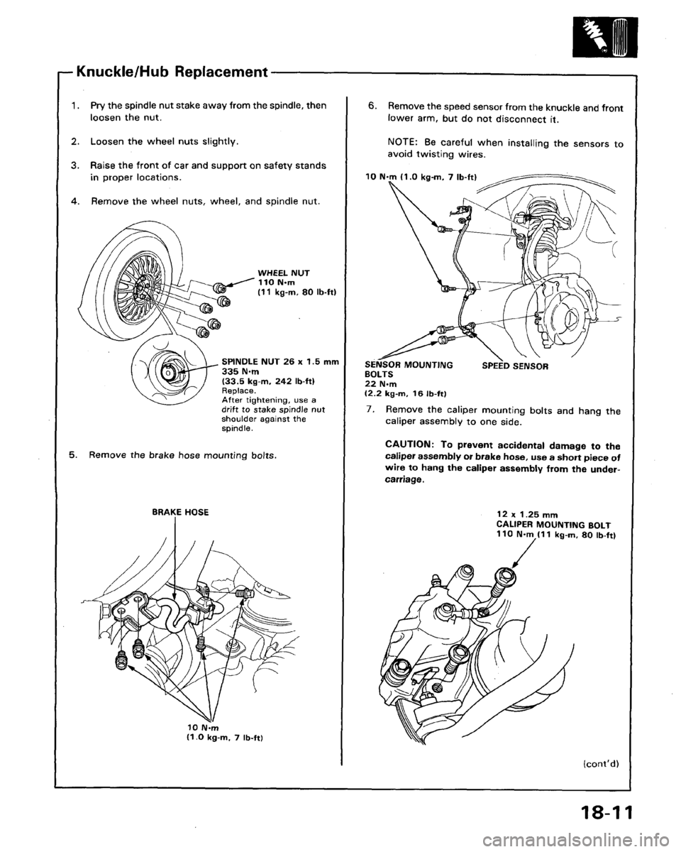 HONDA LEGEND 1991 2.G Workshop Manual 