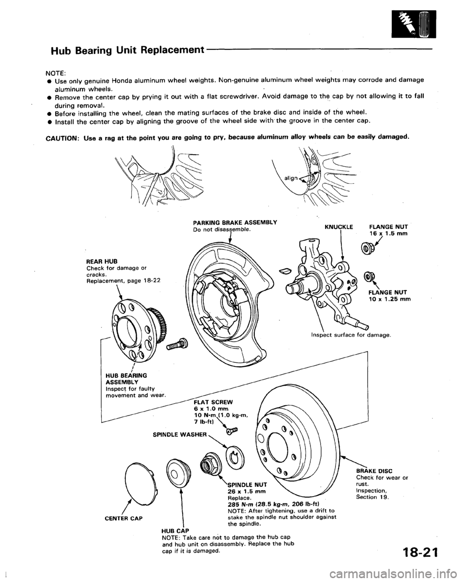 HONDA LEGEND 1991 2.G Workshop Manual 