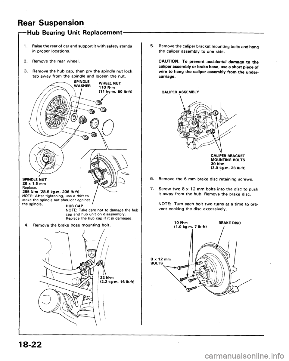 HONDA LEGEND 1991 2.G Workshop Manual 