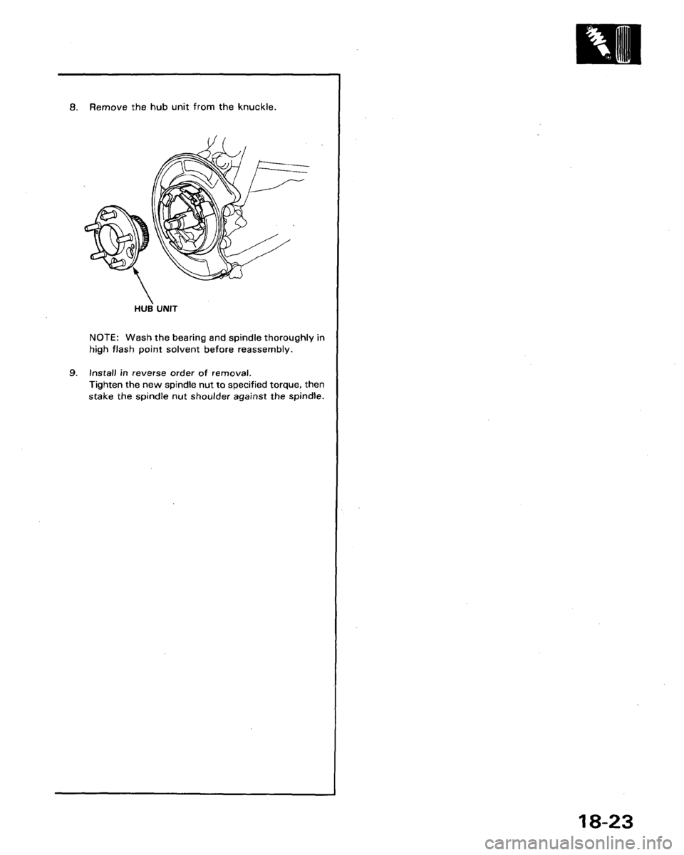 HONDA LEGEND 1991 2.G Workshop Manual 