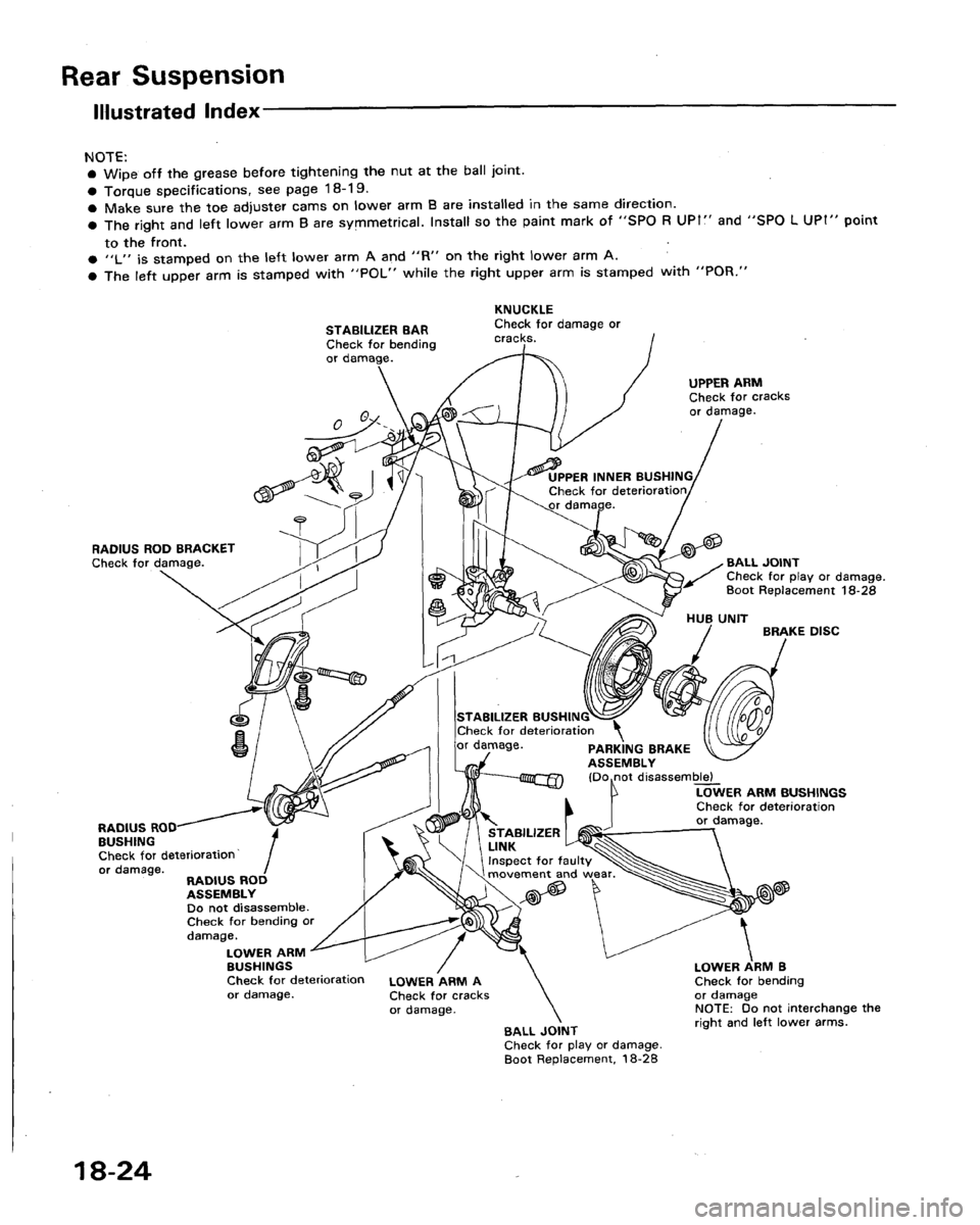 HONDA LEGEND 1991 2.G Workshop Manual 