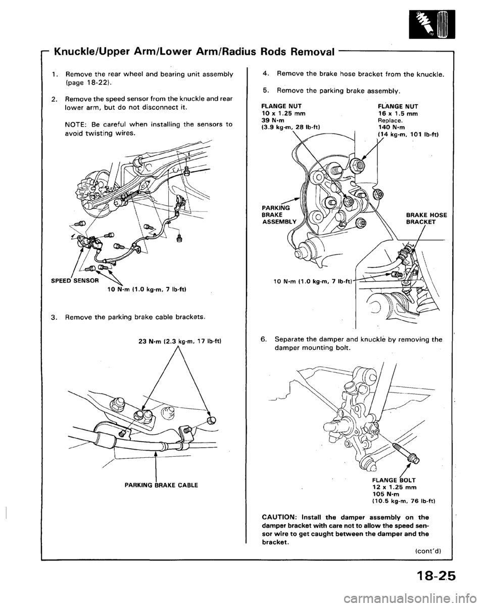 HONDA LEGEND 1991 2.G Workshop Manual 