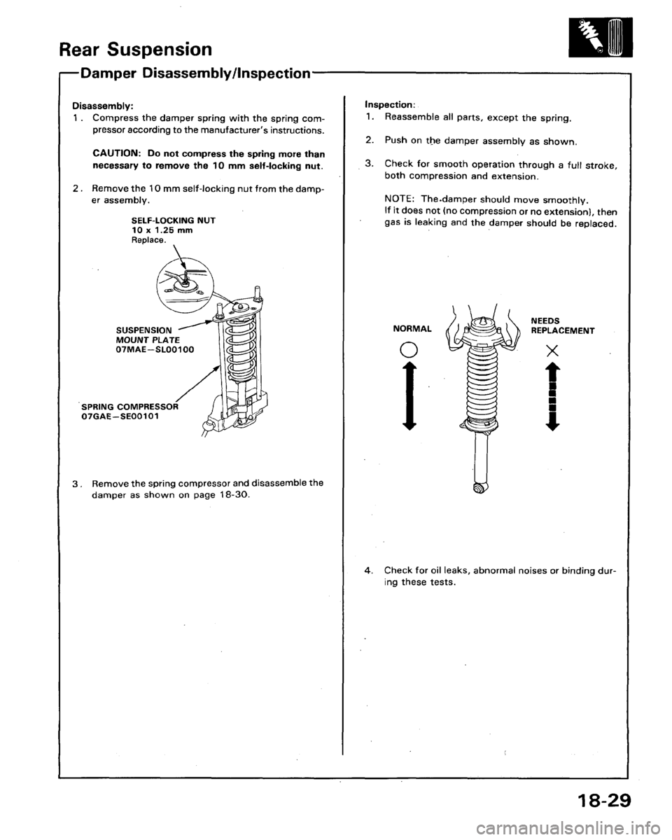 HONDA LEGEND 1991 2.G Workshop Manual 
