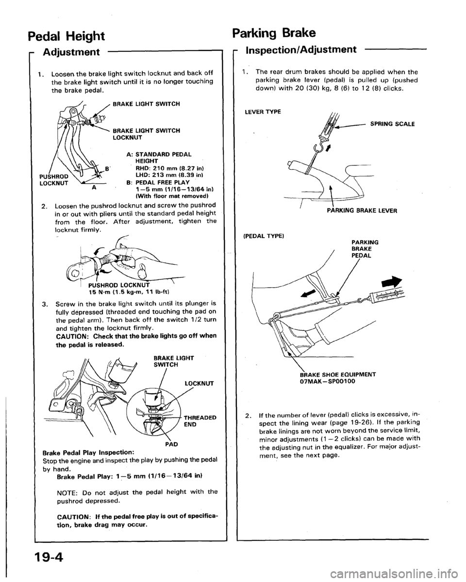 HONDA LEGEND 1991 2.G Workshop Manual 