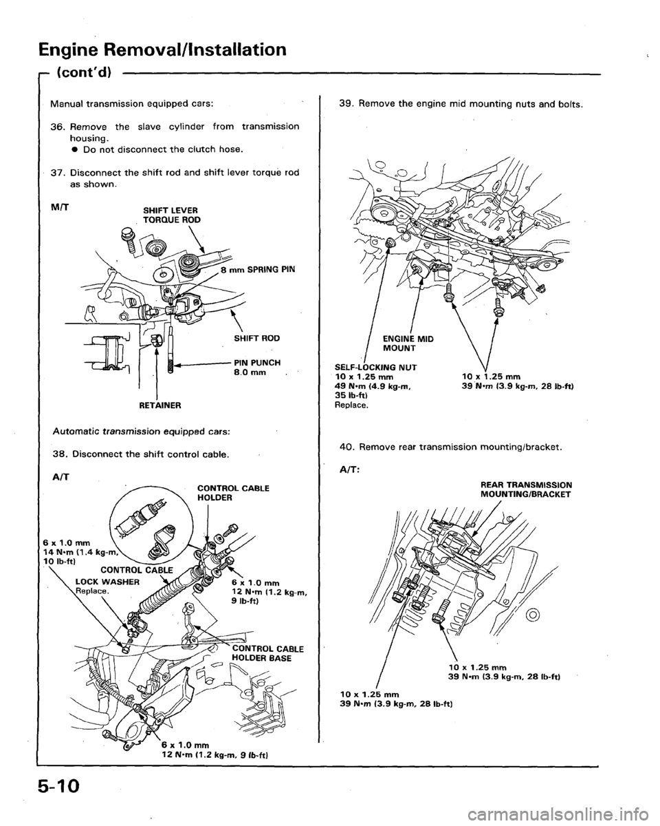 HONDA LEGEND 1991 2.G Workshop Manual 