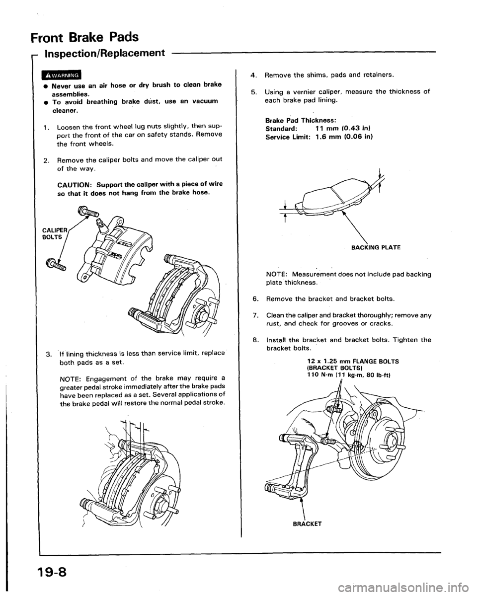 HONDA LEGEND 1991 2.G Workshop Manual 