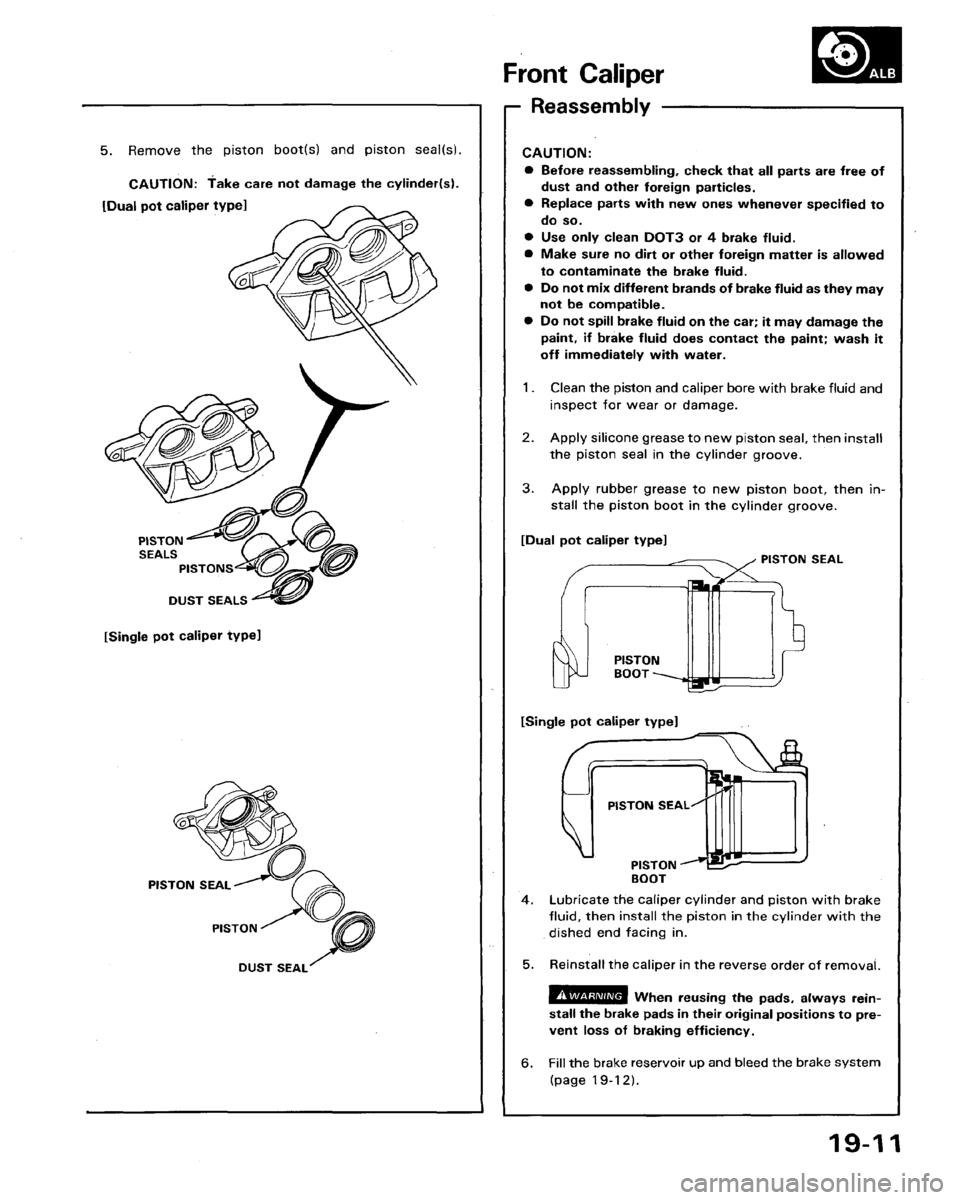 HONDA LEGEND 1991 2.G Workshop Manual 