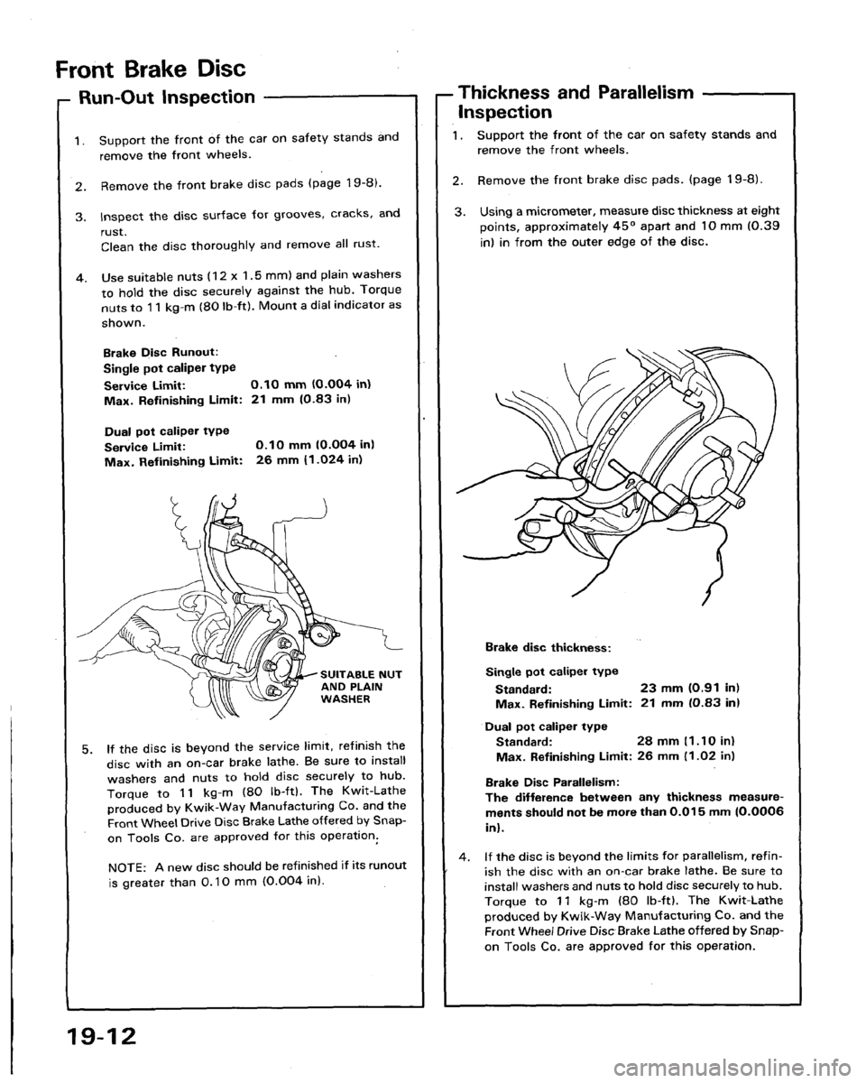 HONDA LEGEND 1991 2.G Workshop Manual 