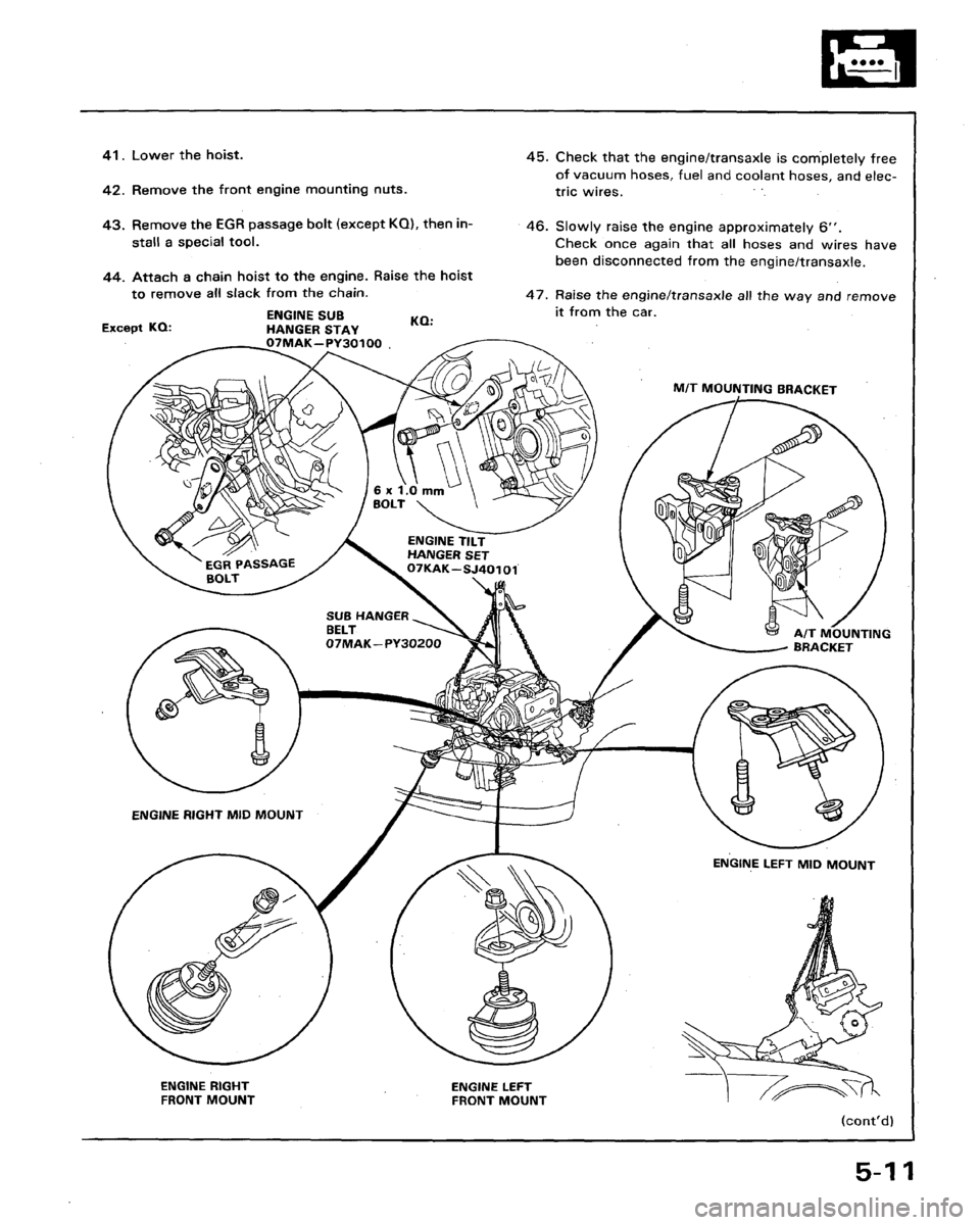 HONDA LEGEND 1991 2.G Workshop Manual 