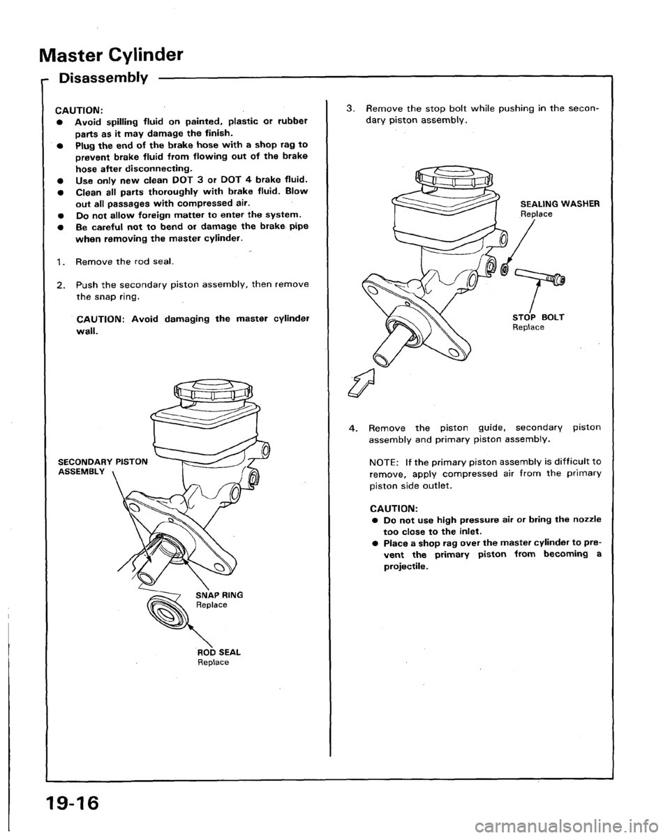 HONDA LEGEND 1991 2.G Workshop Manual 