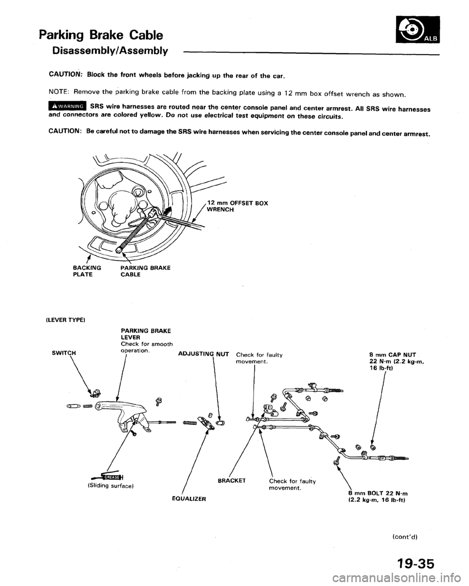 HONDA LEGEND 1991 2.G Workshop Manual 