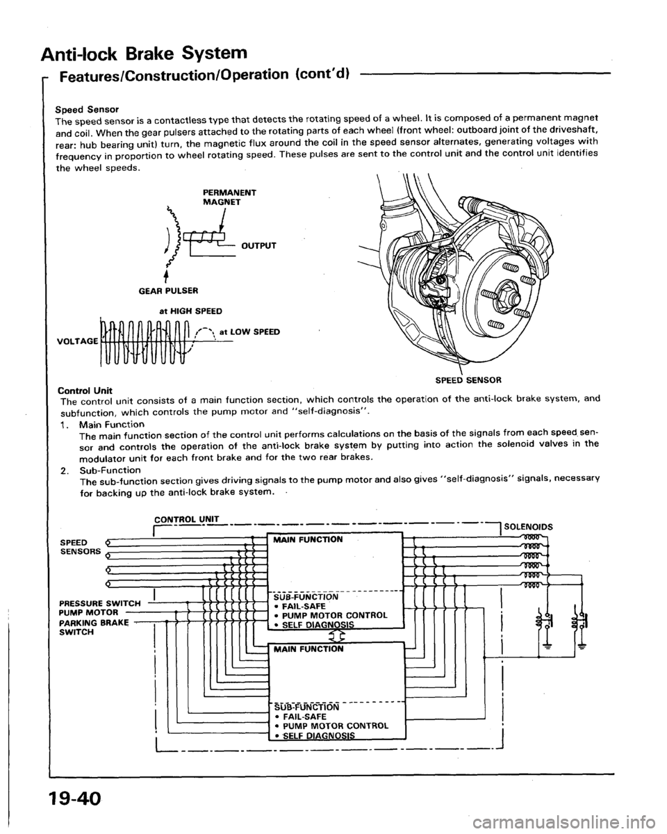 HONDA LEGEND 1991 2.G Workshop Manual 
