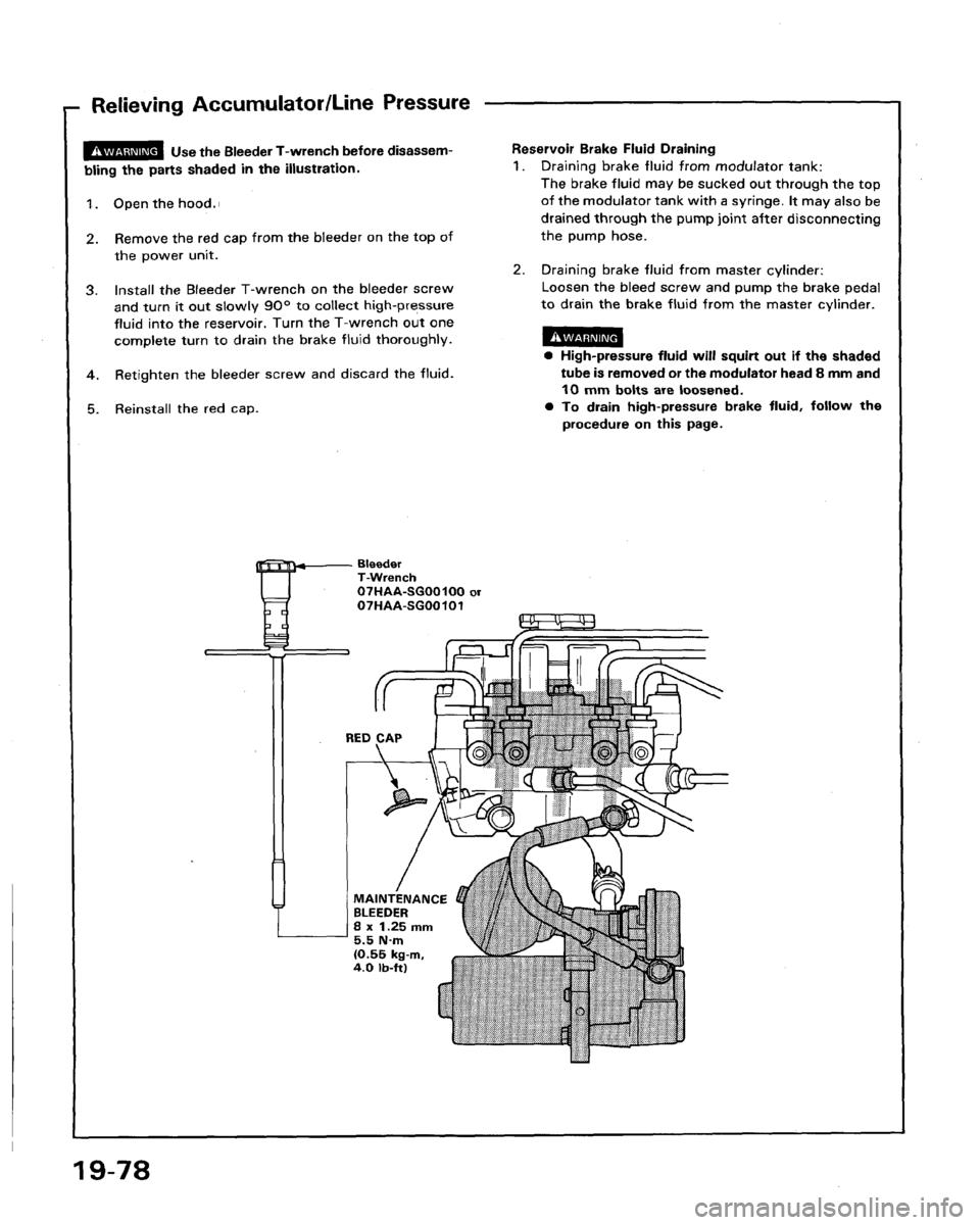 HONDA LEGEND 1991 2.G Workshop Manual 