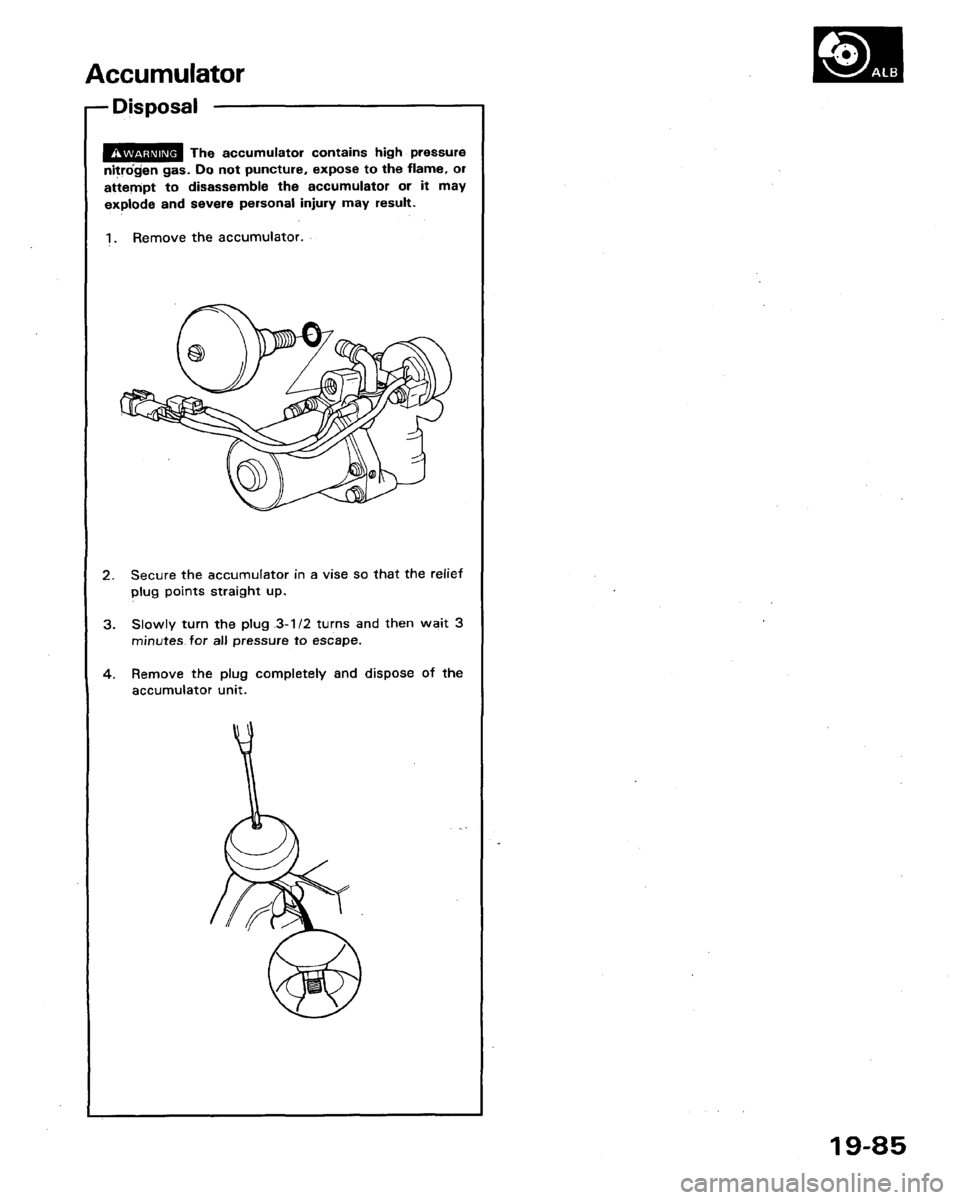 HONDA LEGEND 1991 2.G Workshop Manual 