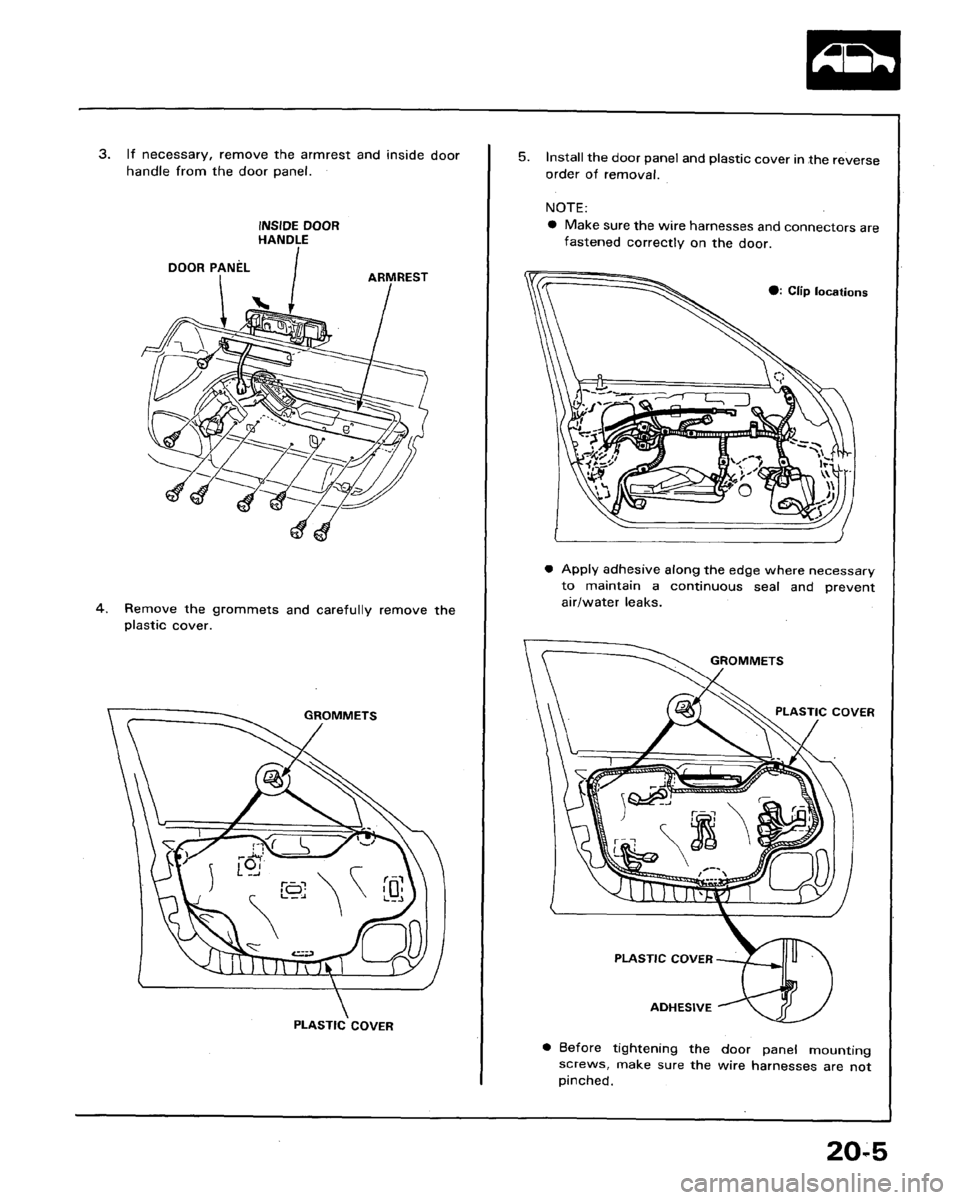 HONDA LEGEND 1991 2.G Workshop Manual 