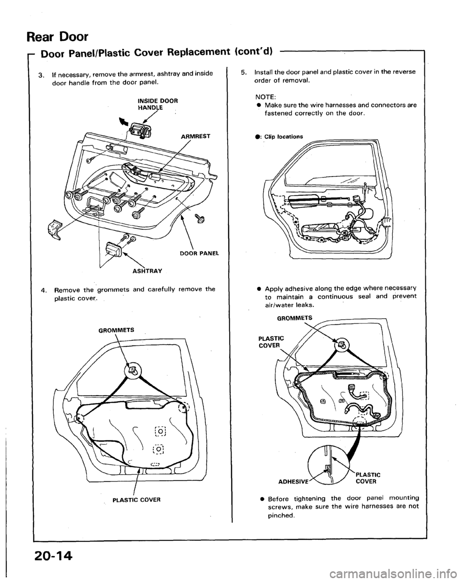 HONDA LEGEND 1991 2.G Workshop Manual 