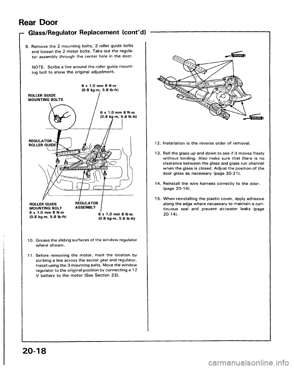 HONDA LEGEND 1991 2.G Workshop Manual 