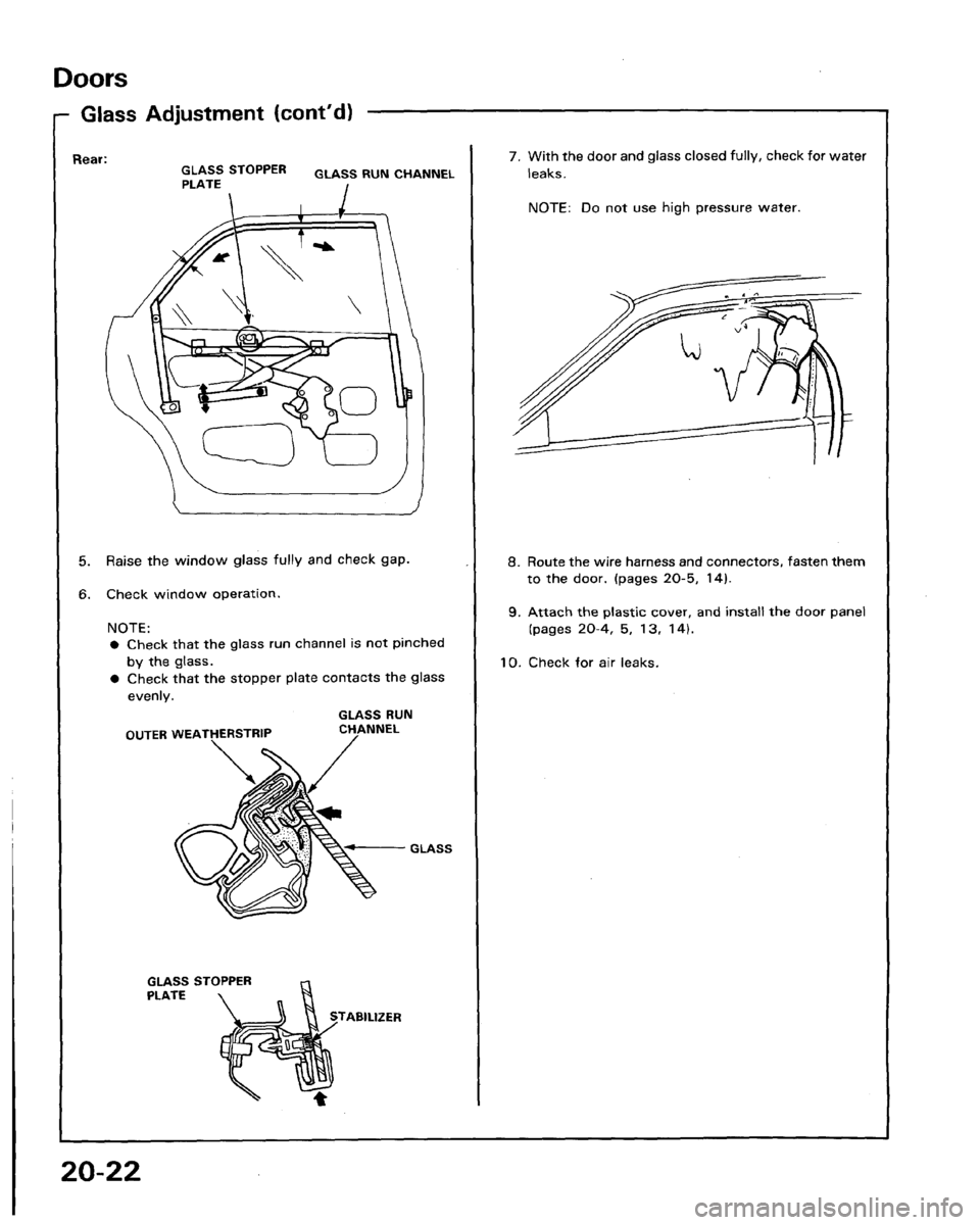 HONDA LEGEND 1991 2.G Workshop Manual 