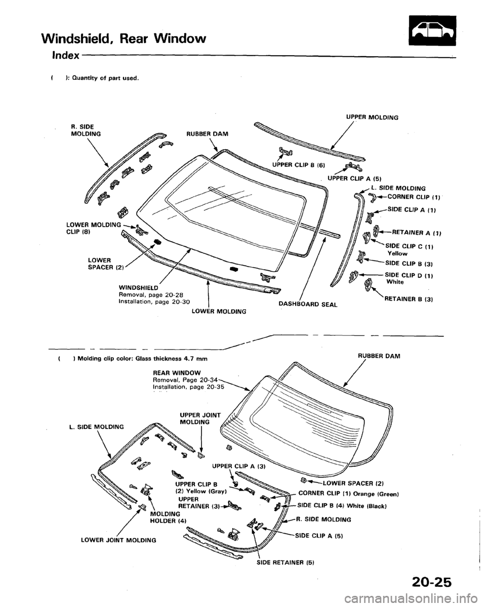 HONDA LEGEND 1991 2.G Workshop Manual 