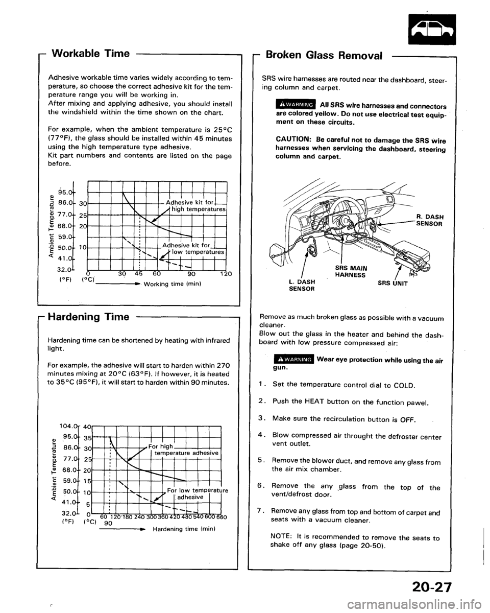 HONDA LEGEND 1991 2.G Workshop Manual 