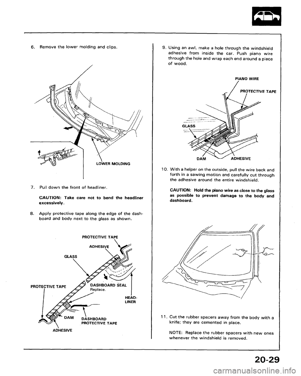 HONDA LEGEND 1991 2.G Workshop Manual 