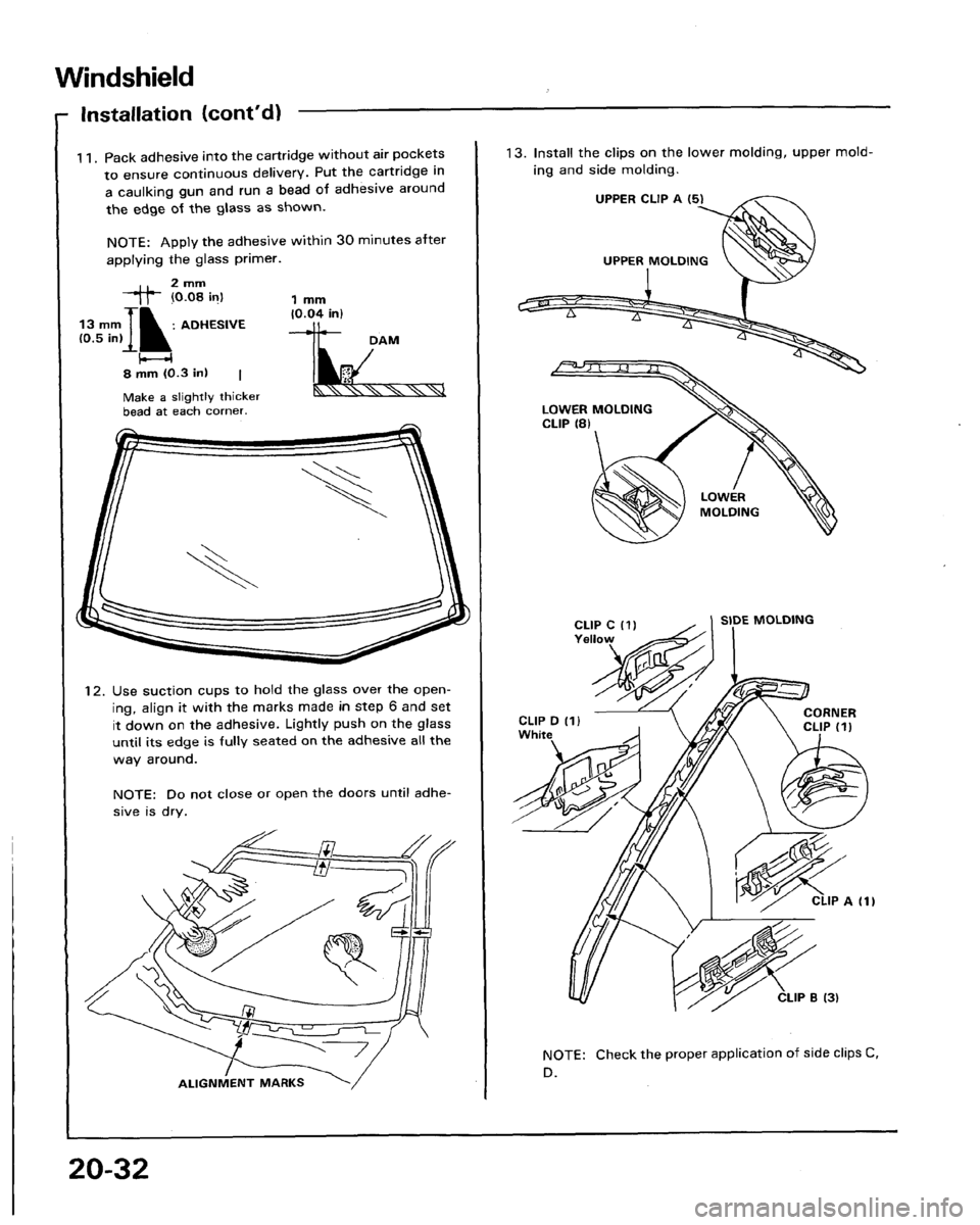 HONDA LEGEND 1991 2.G Workshop Manual 