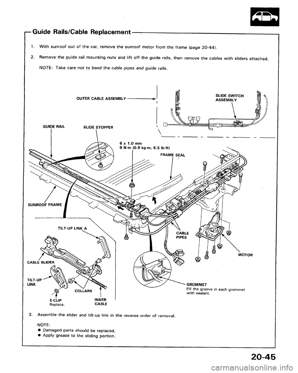 HONDA LEGEND 1991 2.G Workshop Manual 