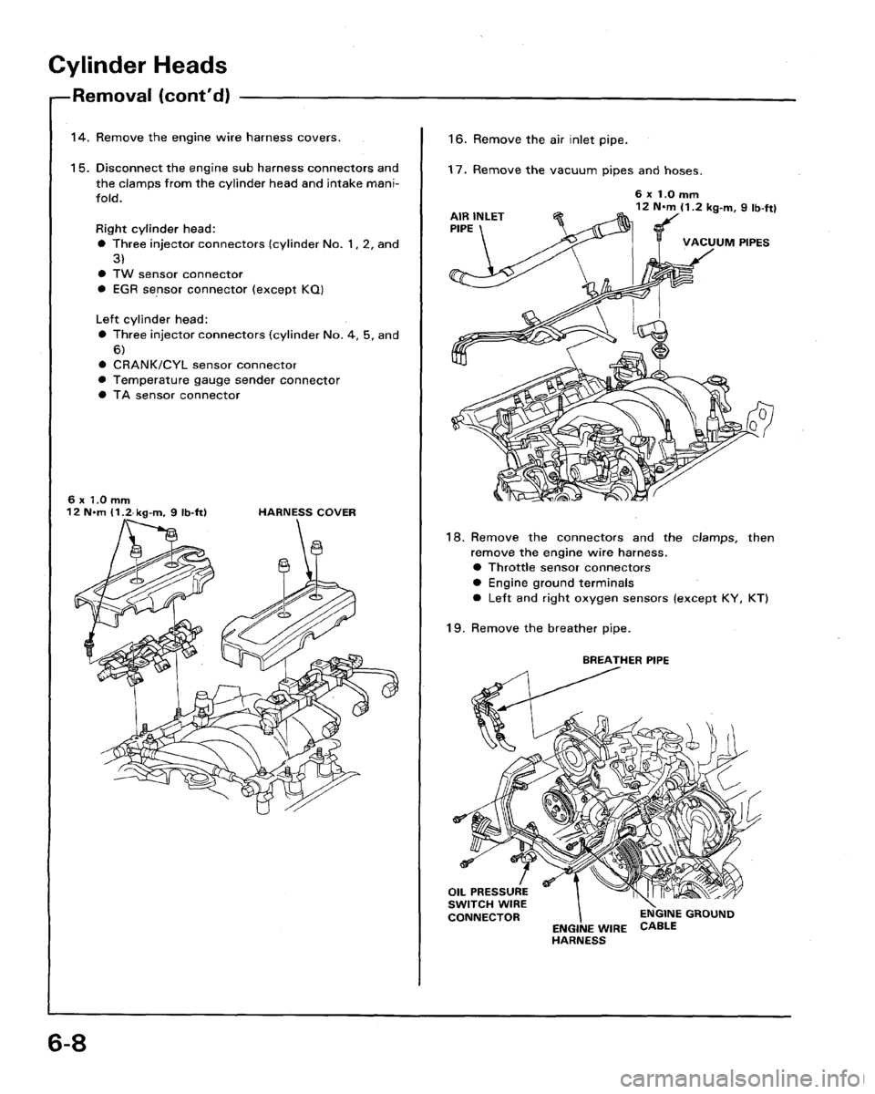 HONDA LEGEND 1991 2.G Workshop Manual 