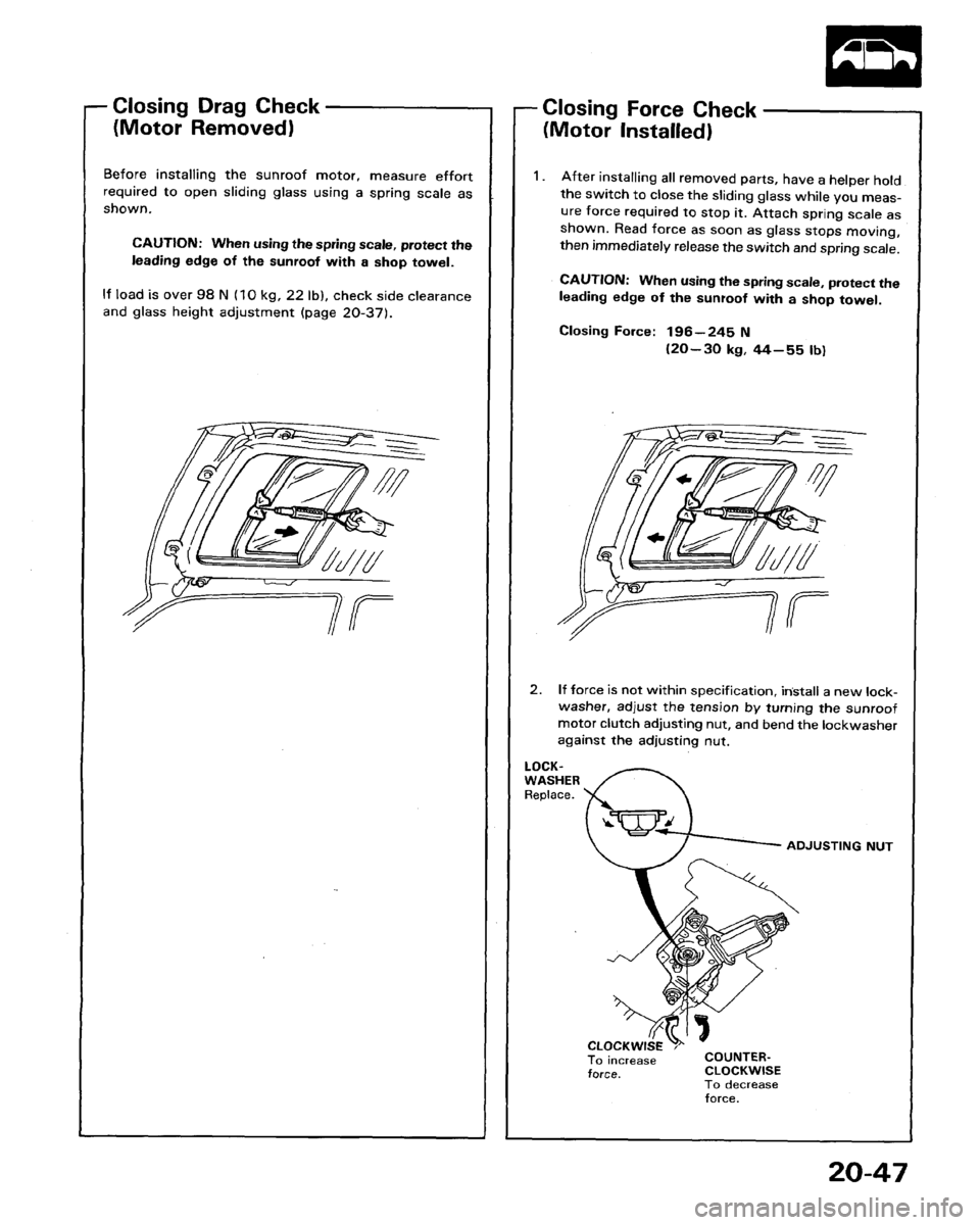 HONDA LEGEND 1991 2.G Workshop Manual 