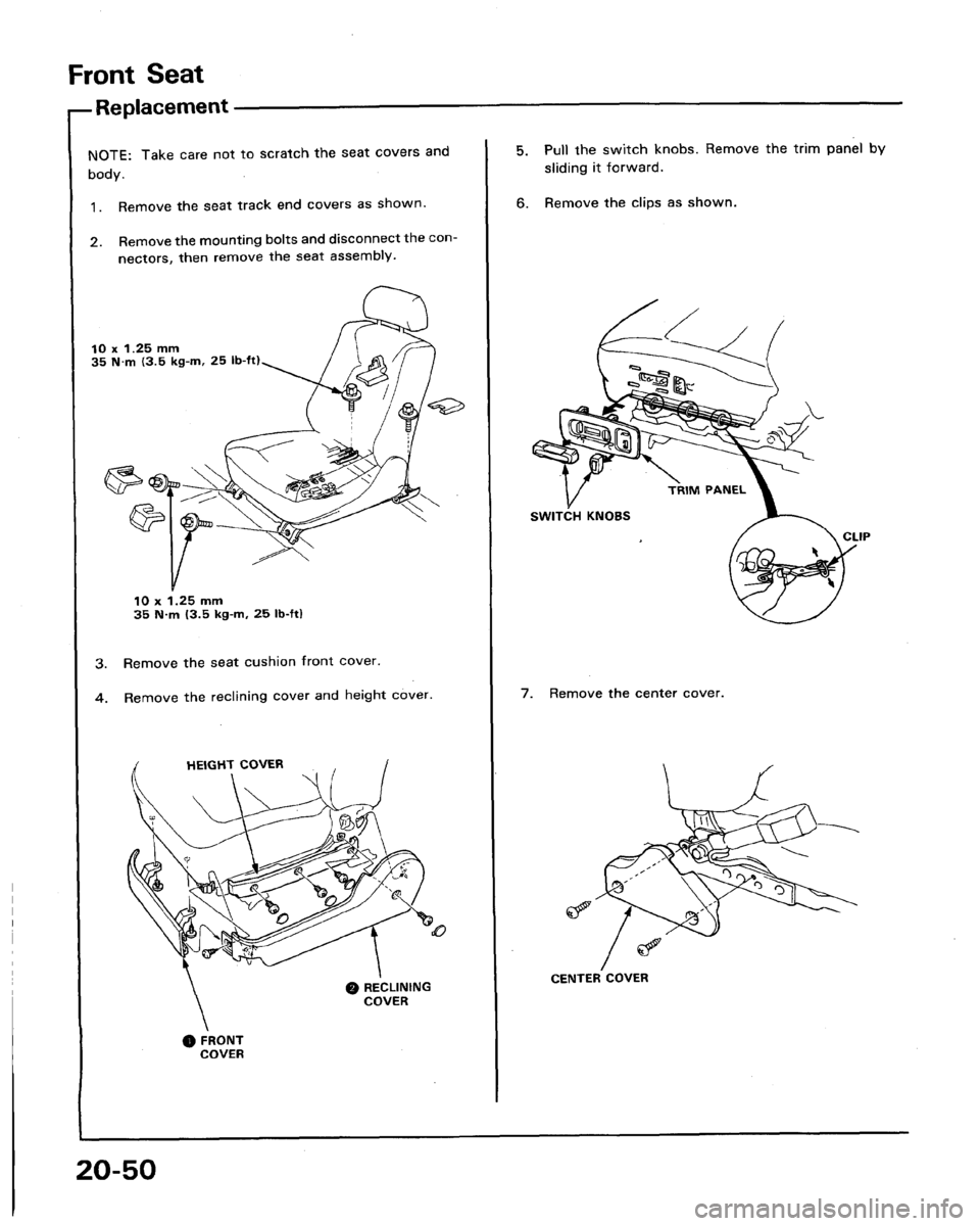 HONDA LEGEND 1991 2.G Workshop Manual 