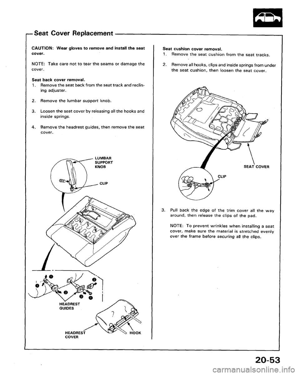 HONDA LEGEND 1991 2.G Workshop Manual 