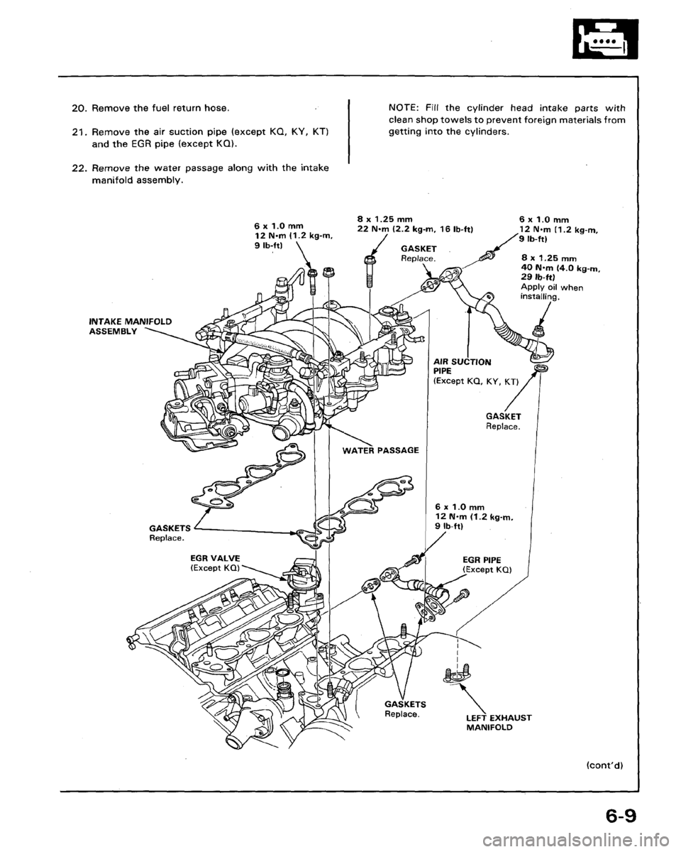 HONDA LEGEND 1991 2.G Workshop Manual 