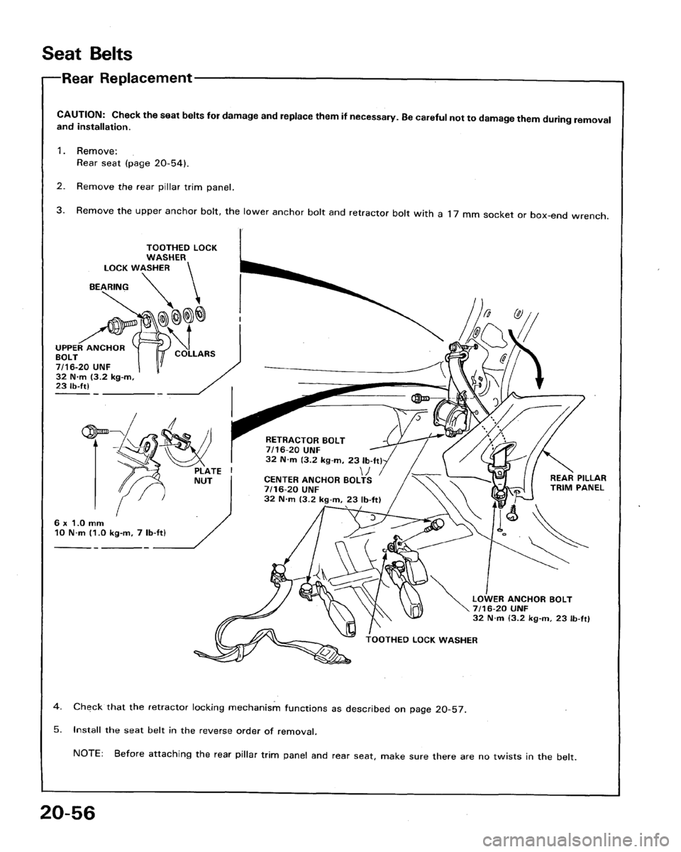 HONDA LEGEND 1991 2.G Workshop Manual 