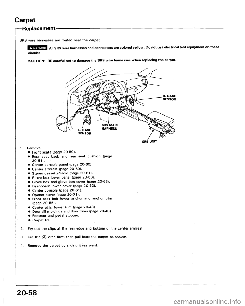 HONDA LEGEND 1991 2.G Workshop Manual 