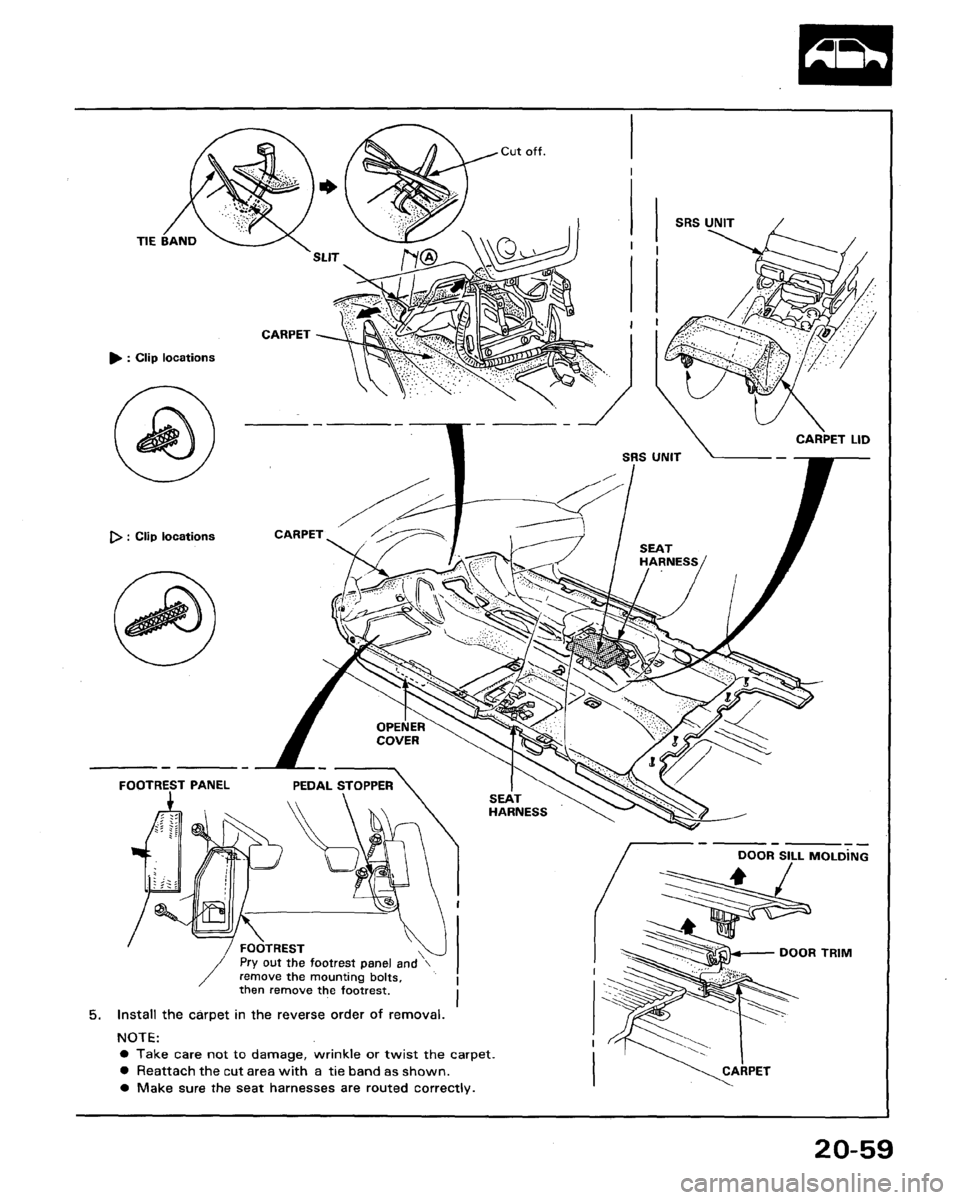 HONDA LEGEND 1991 2.G Workshop Manual 