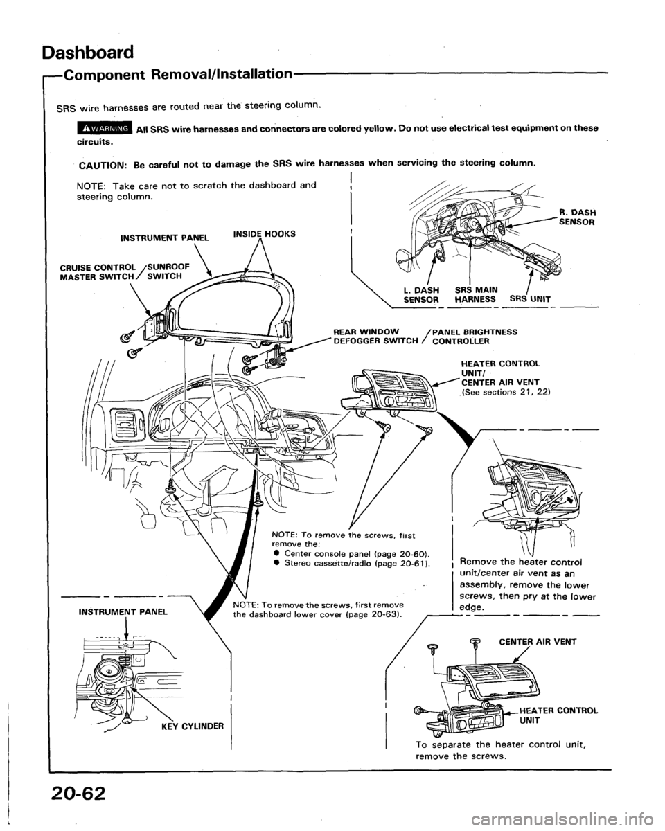 HONDA LEGEND 1991 2.G Workshop Manual 