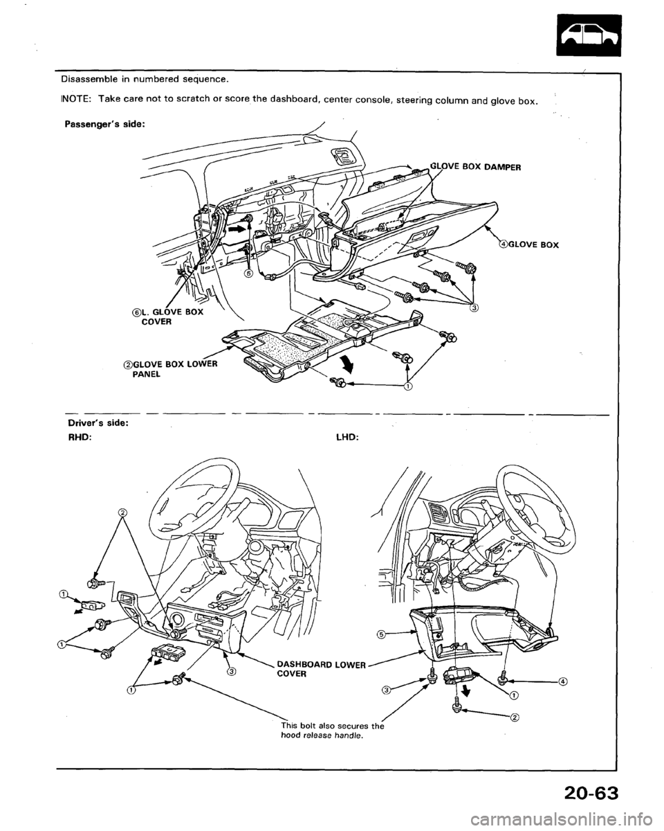 HONDA LEGEND 1991 2.G Workshop Manual 