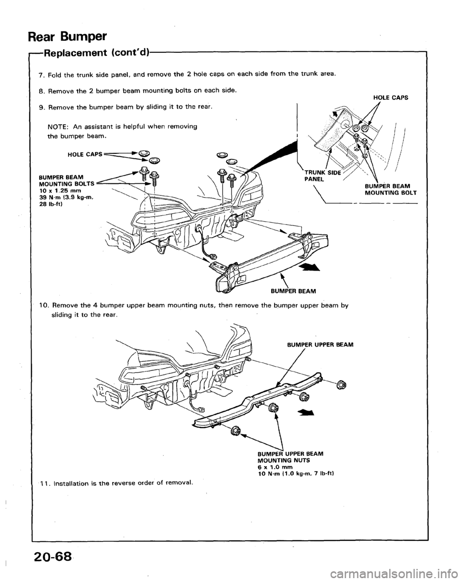 HONDA LEGEND 1991 2.G Workshop Manual 