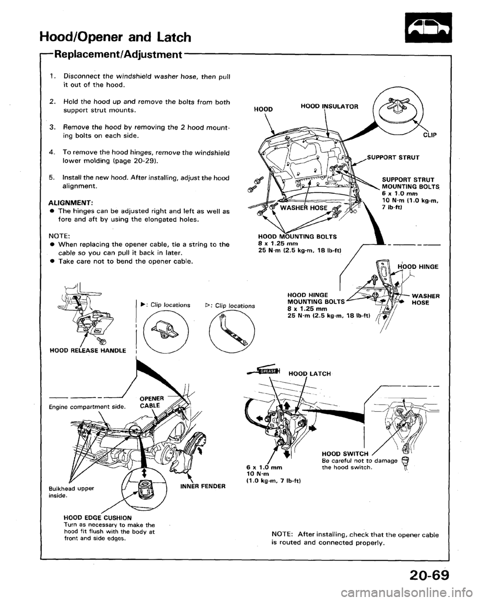 HONDA LEGEND 1991 2.G Workshop Manual 