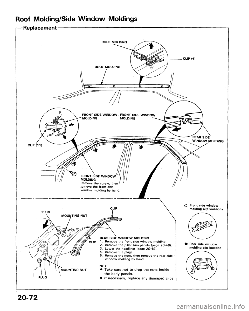 HONDA LEGEND 1991 2.G Workshop Manual 