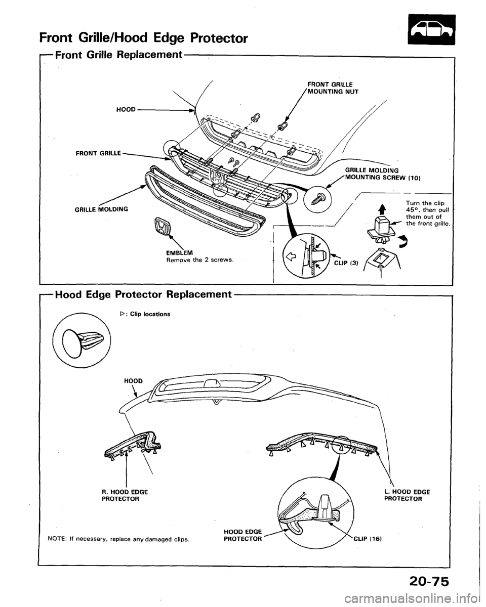 HONDA LEGEND 1991 2.G Workshop Manual 