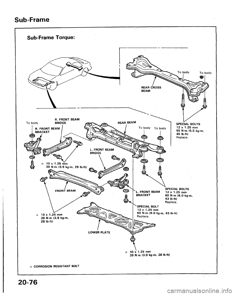 HONDA LEGEND 1991 2.G Workshop Manual 