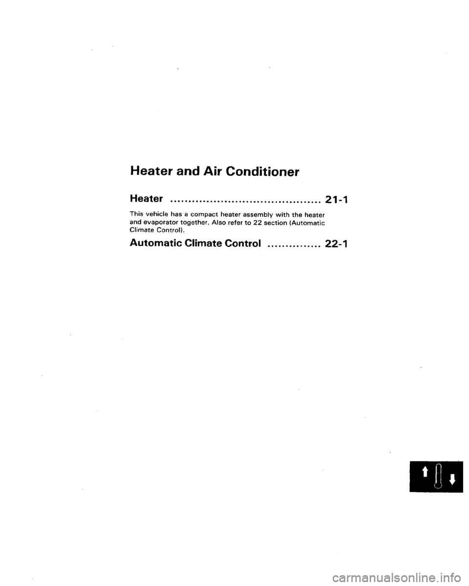 HONDA LEGEND 1991 2.G Workshop Manual 