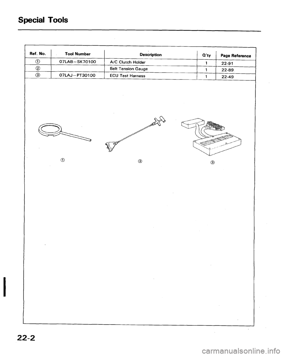 HONDA LEGEND 1991 2.G Workshop Manual 