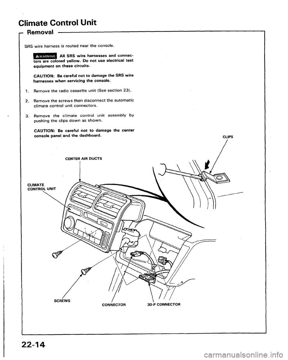 HONDA LEGEND 1991 2.G Workshop Manual 