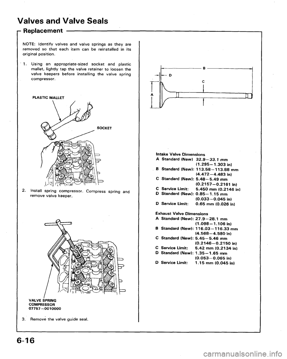 HONDA LEGEND 1991 2.G Workshop Manual 