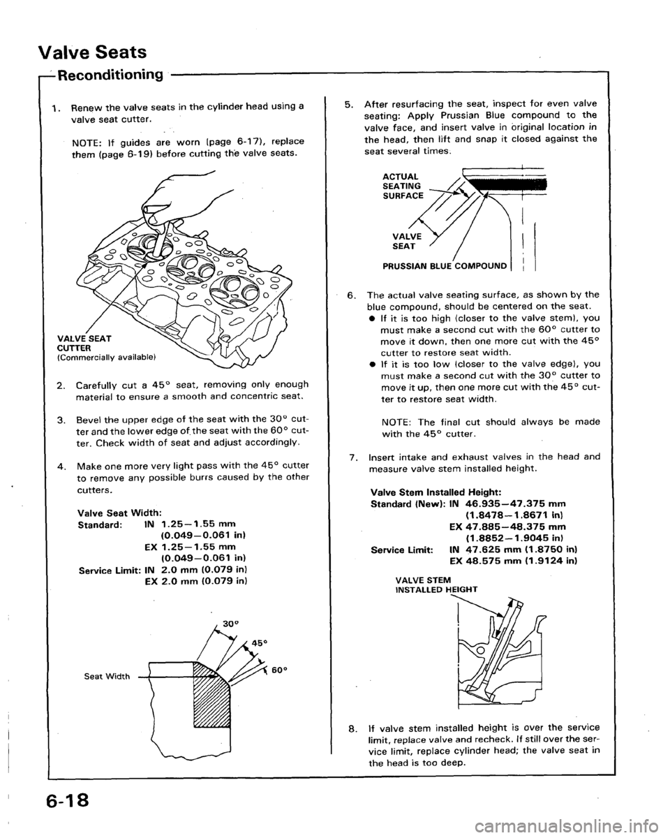 HONDA LEGEND 1991 2.G Workshop Manual 