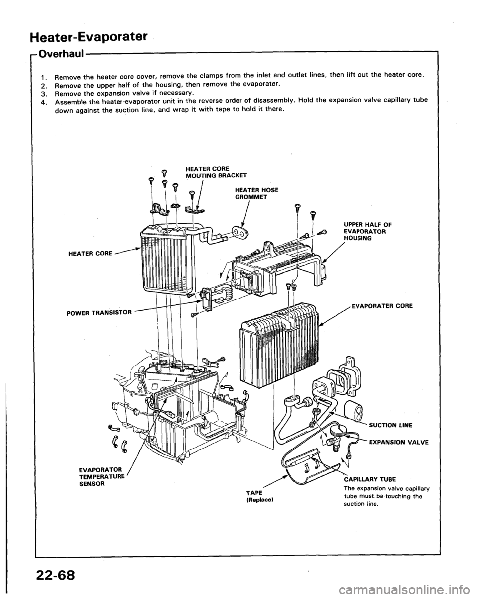 HONDA LEGEND 1991 2.G Workshop Manual 
